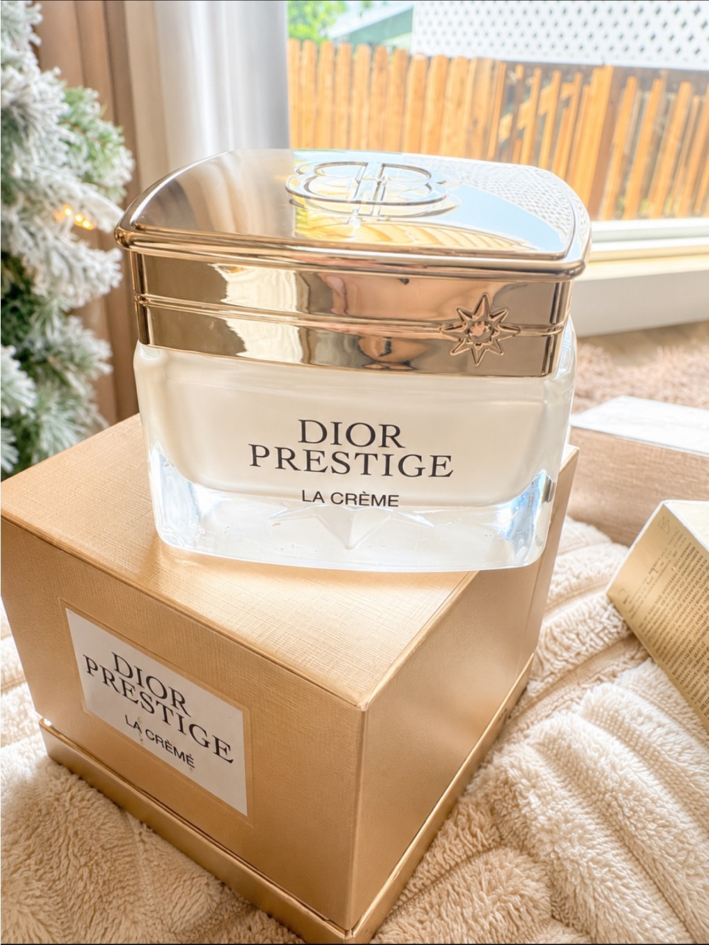 Dior Prestige La Crème - Gold Top with Clear Glass Jar